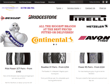 Tablet Screenshot of motorcycletyresuk.com